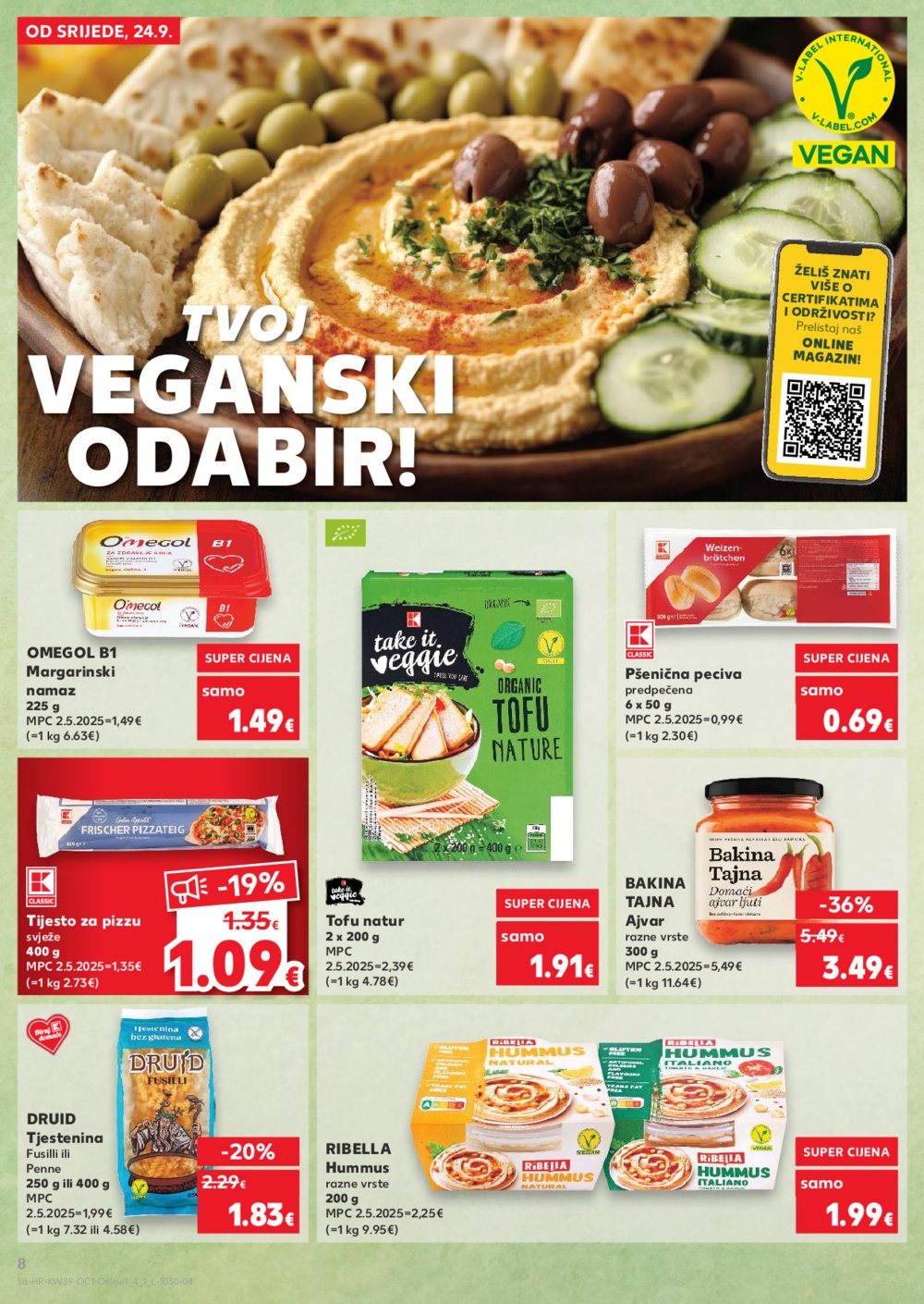 Kaufland katalog Robne marke 24.09. - 30.09.2025. Odabrane poslovnice