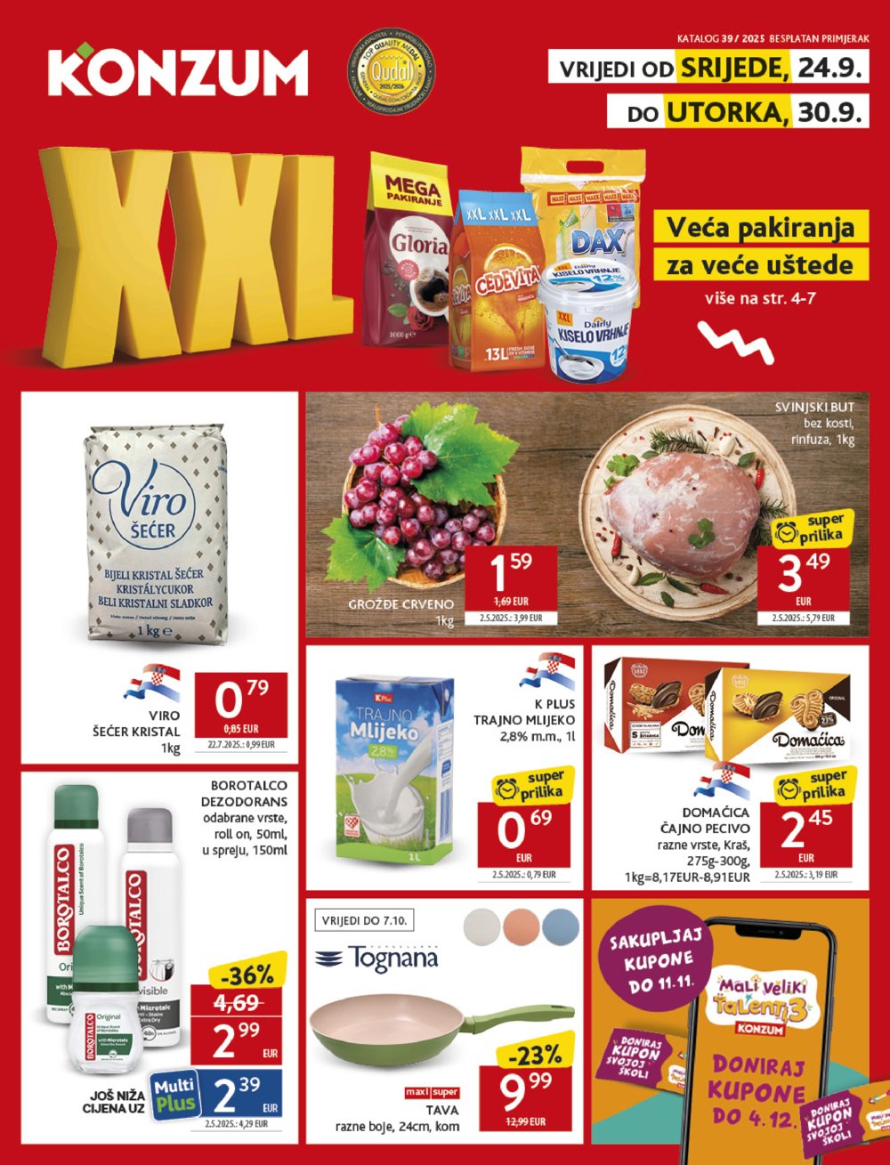 Konzum katalog Akcija 24.09. - 30.09.2025.