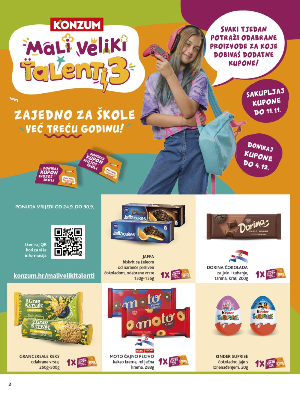 Konzum katalog Akcija 24.09. - 30.09.2025.