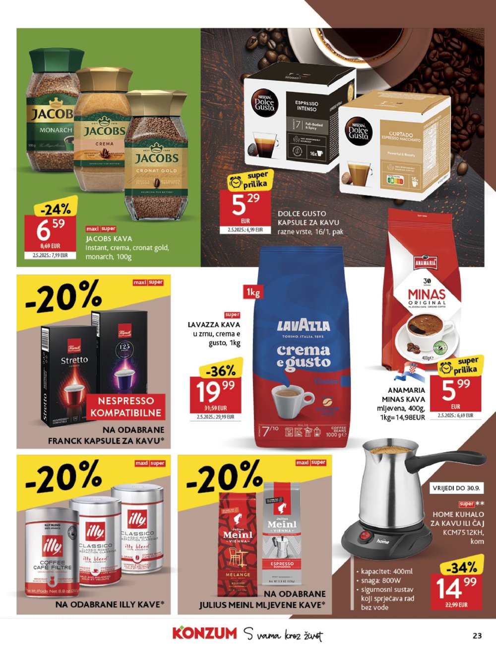 Konzum katalog Akcija 24.09. - 30.09.2025.