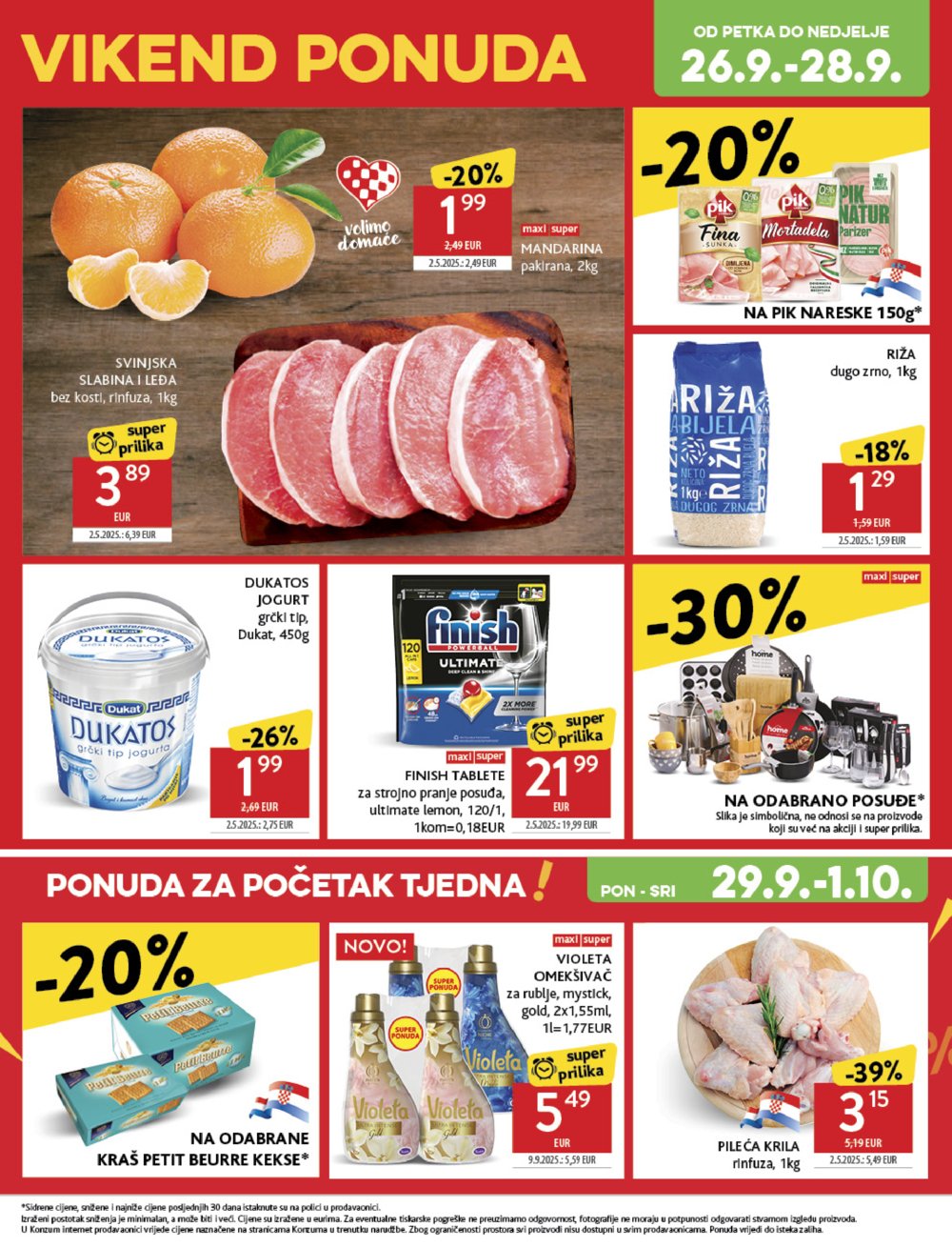 Konzum katalog Akcija 24.09. - 30.09.2025.