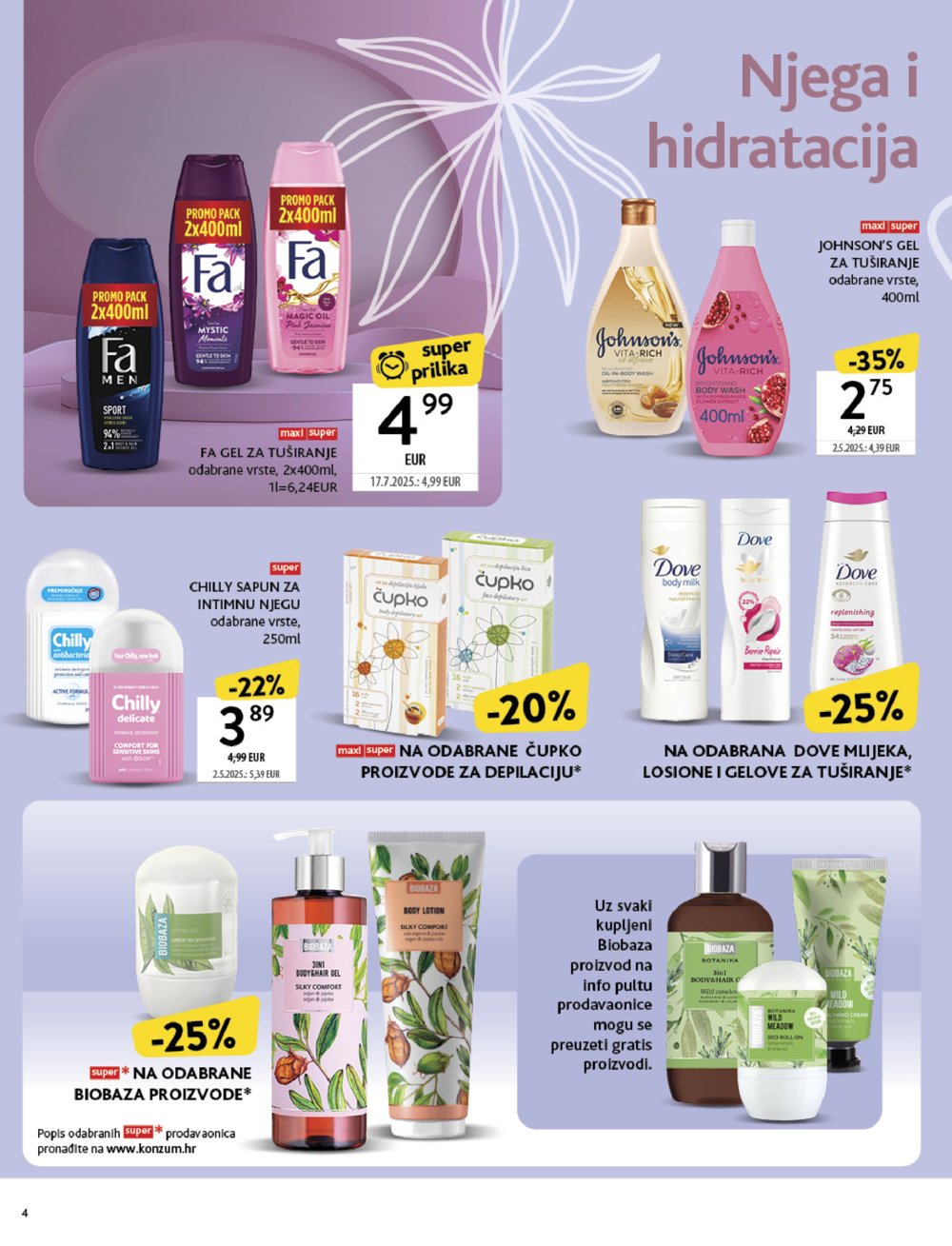 Konzum katalog Ljepota i njega 22.09. - 05.10.2025.