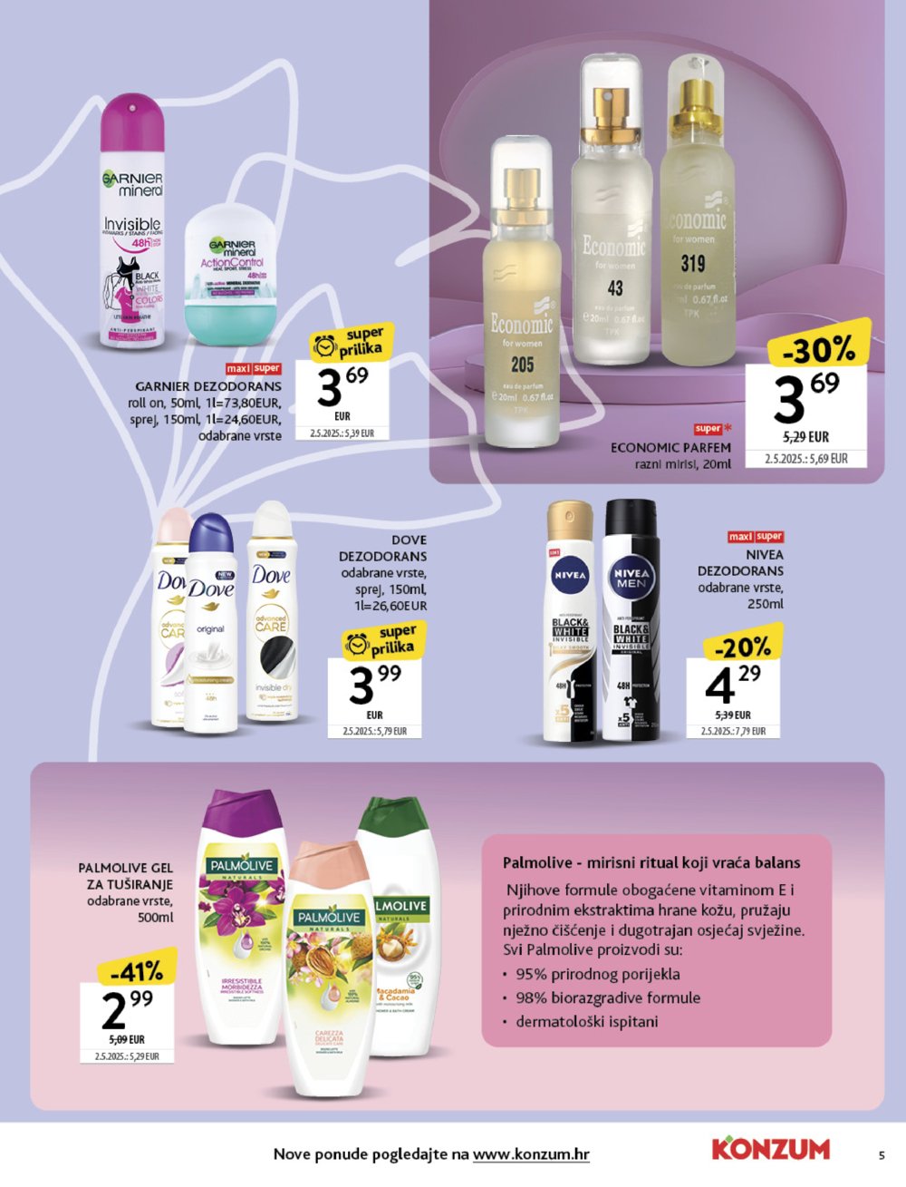 Konzum katalog Ljepota i njega 22.09. - 05.10.2025.