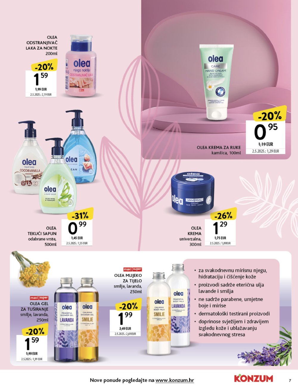 Konzum katalog Ljepota i njega 22.09. - 05.10.2025.
