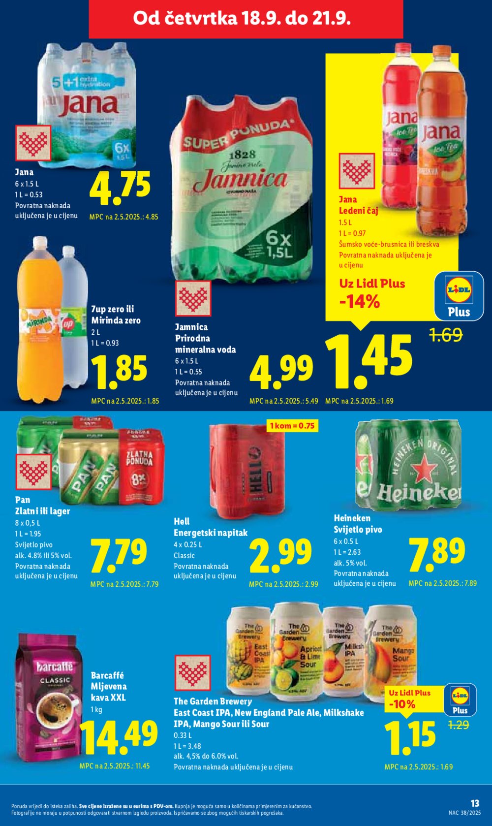 Lidl katalog Super ponuda od četvrtka 18.09 - 21.09.2025.