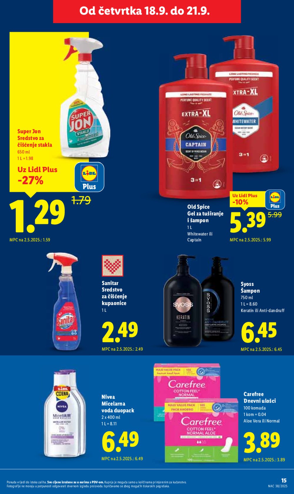 Lidl katalog Super ponuda od četvrtka 18.09 - 21.09.2025.