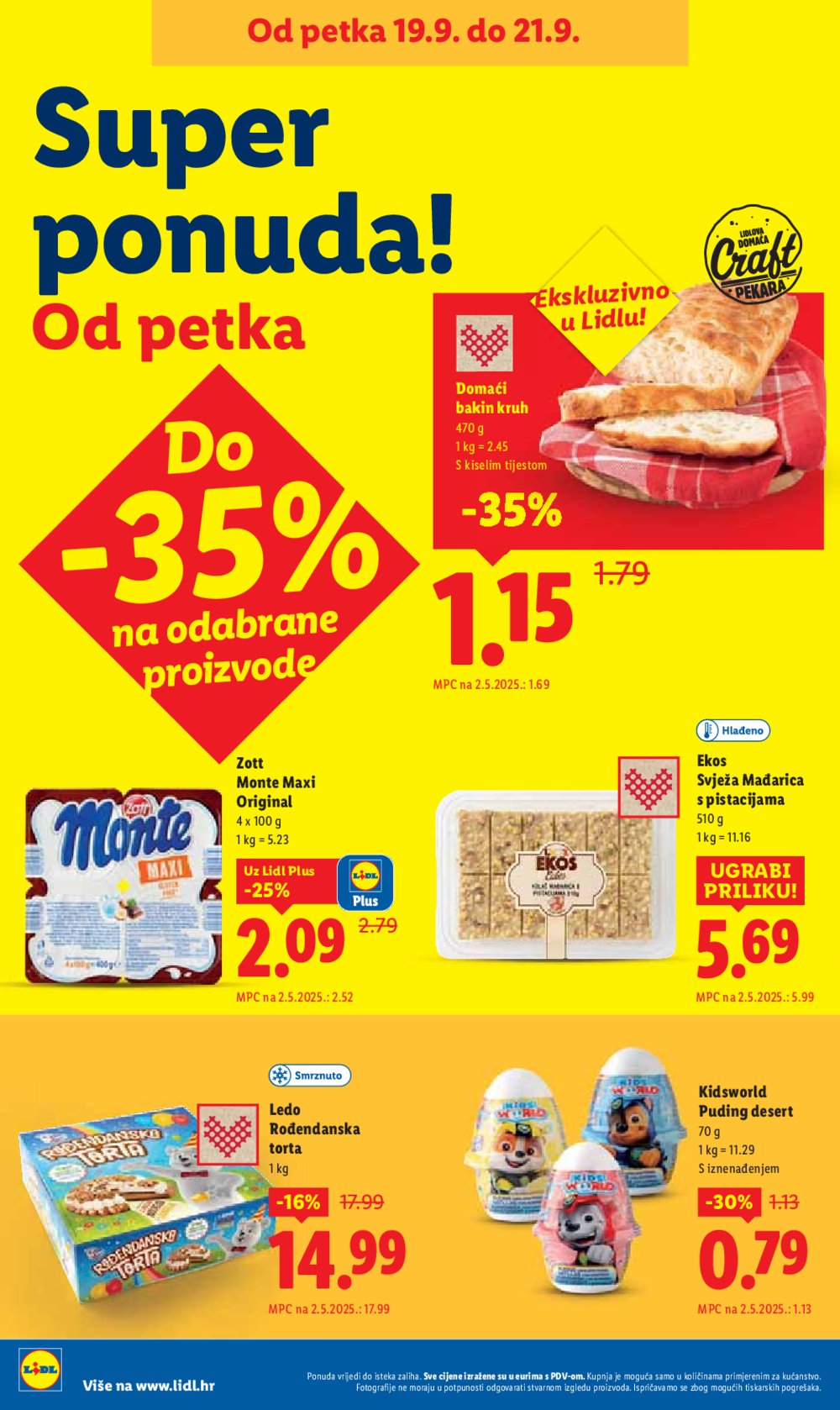 Lidl katalog Super ponuda od četvrtka 18.09 - 21.09.2025.