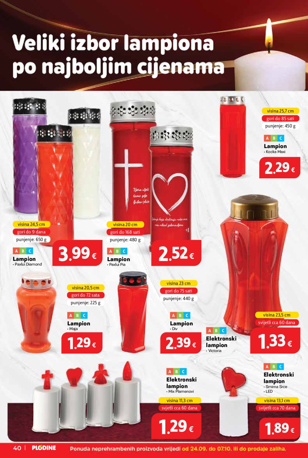 Plodine katalog Akcija 24.09. - 30.09.2025.