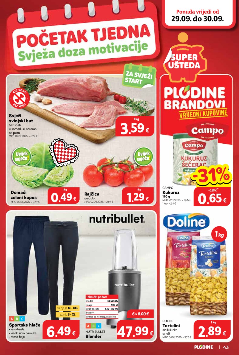 Plodine katalog Akcija 24.09. - 30.09.2025.