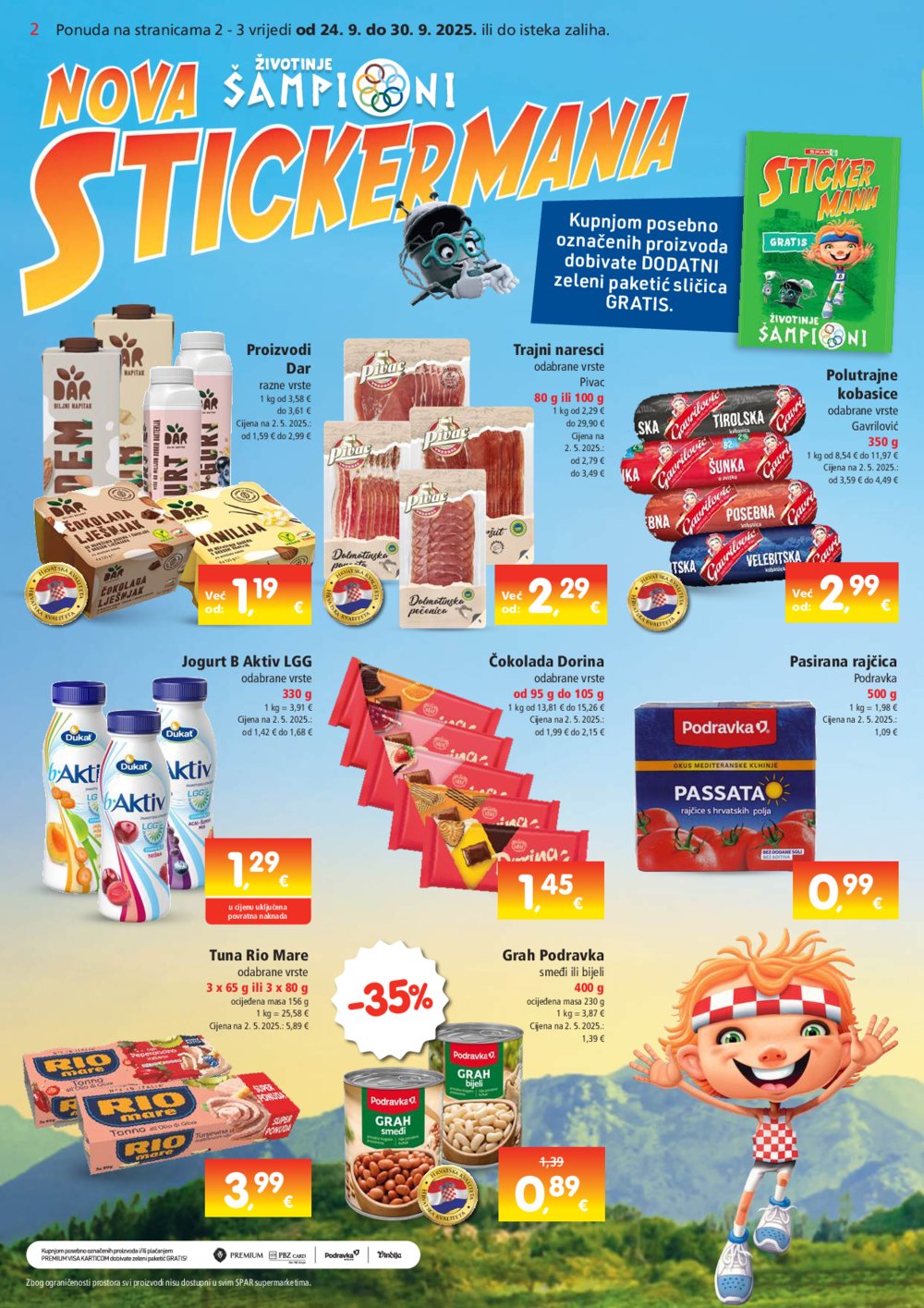 SPAR katalog Akcija 24.09. - 30.09.2025.