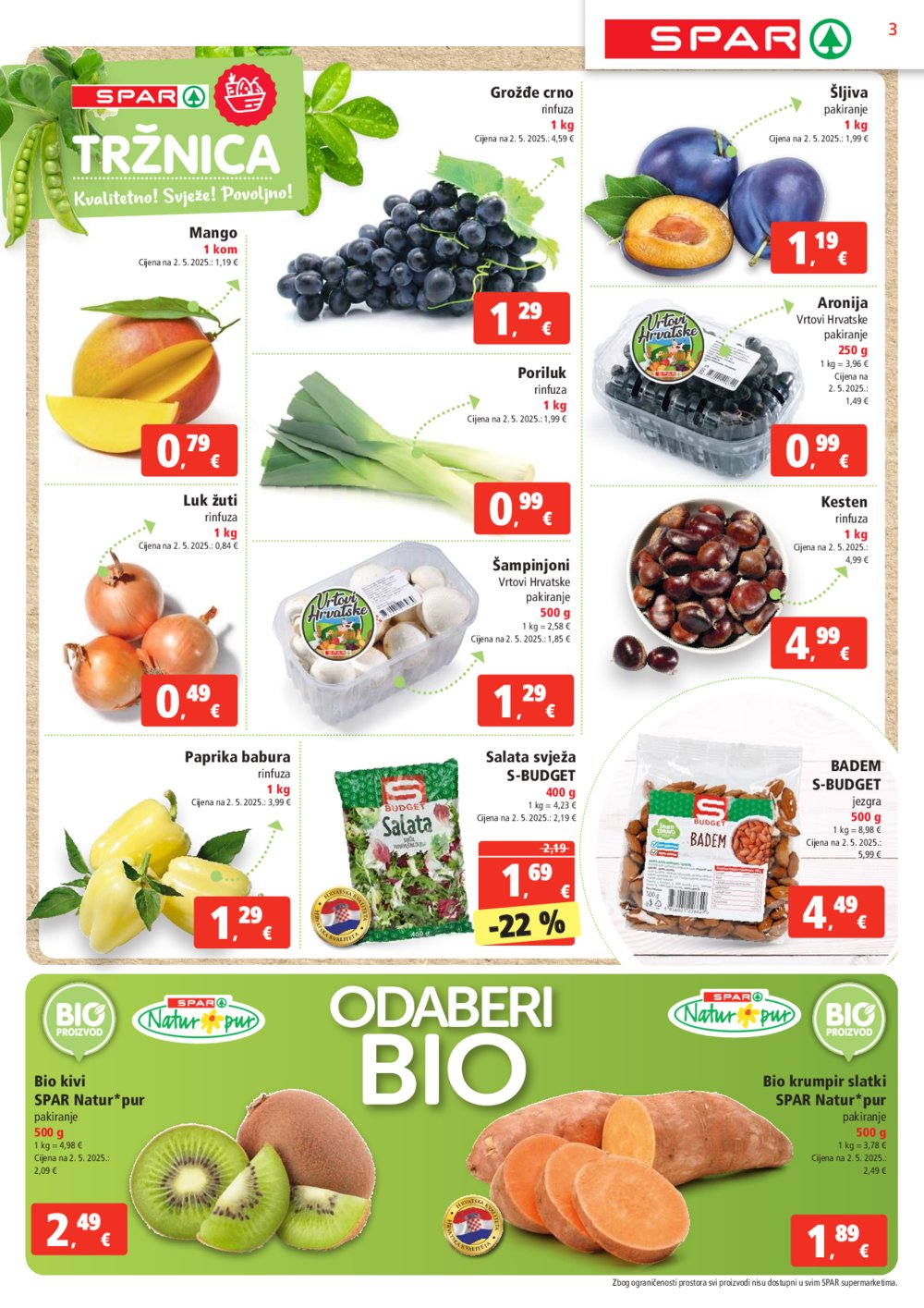 SPAR katalog Akcija 24.09. - 30.09.2025.