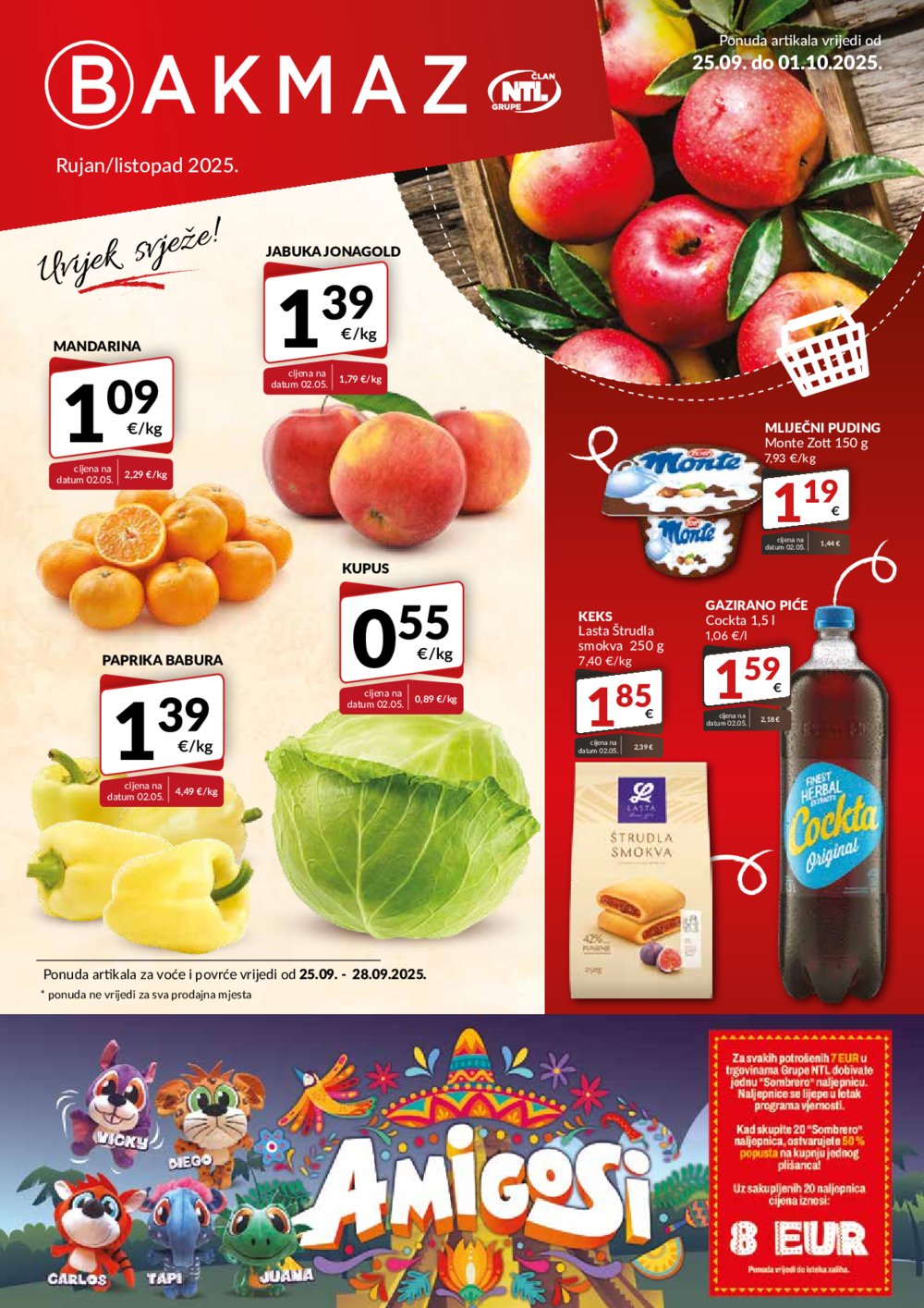 Bakmaz katalog Akcija 25.09. - 01.10.2025.