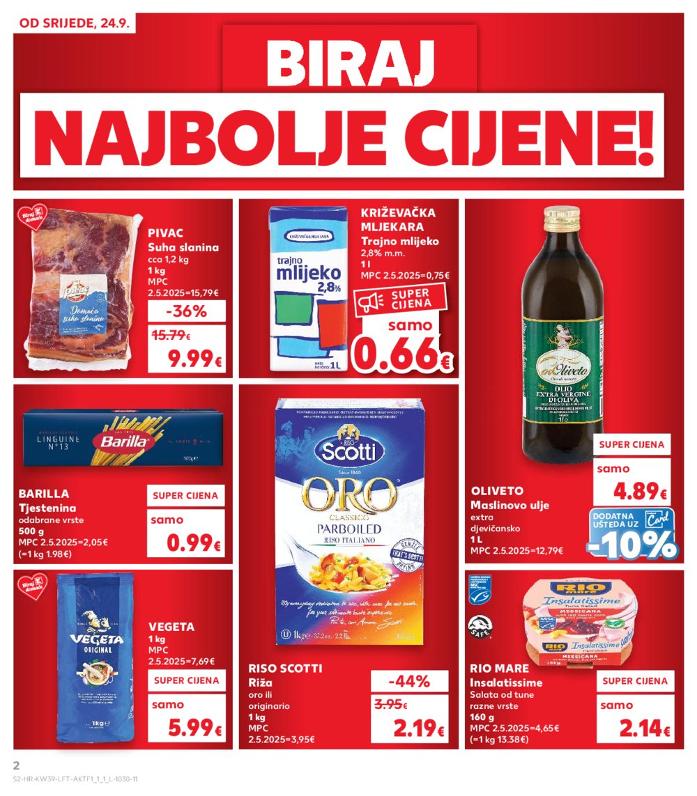 Kaufland katalog Akcija 24.09. - 30.09.2025. Ivanec