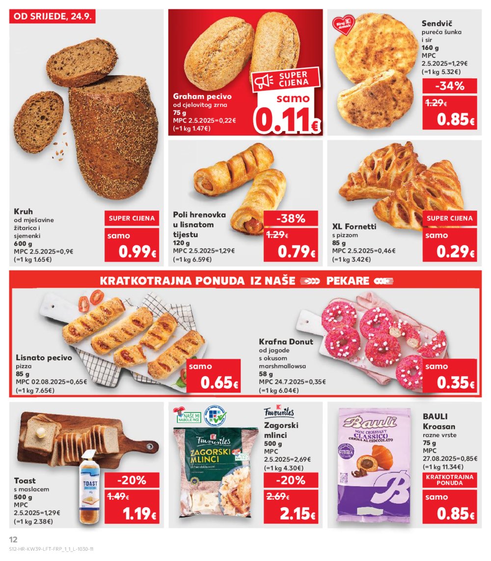 Kaufland katalog Akcija 24.09. - 30.09.2025. Ivanec