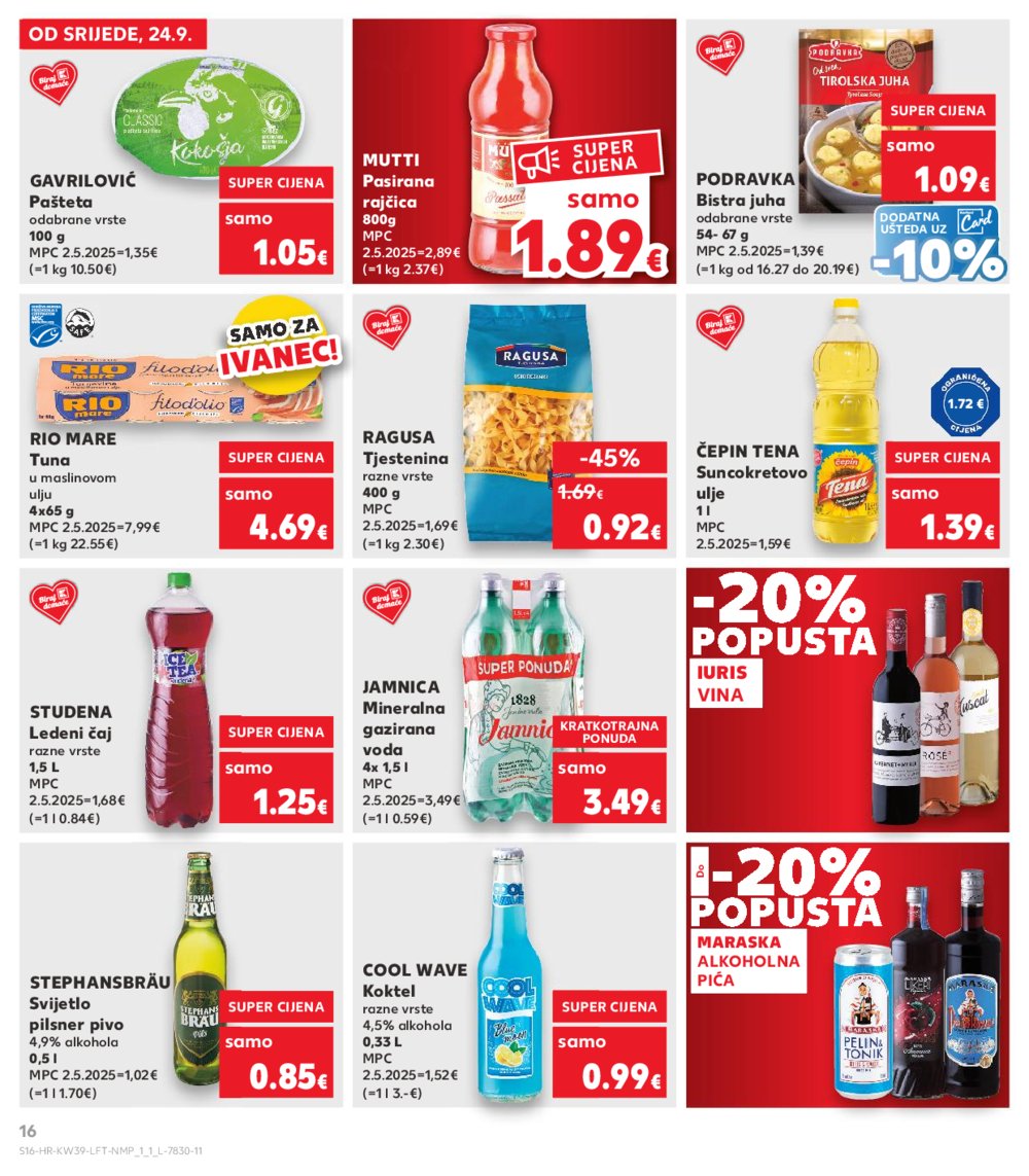 Kaufland katalog Akcija 24.09. - 30.09.2025. Ivanec