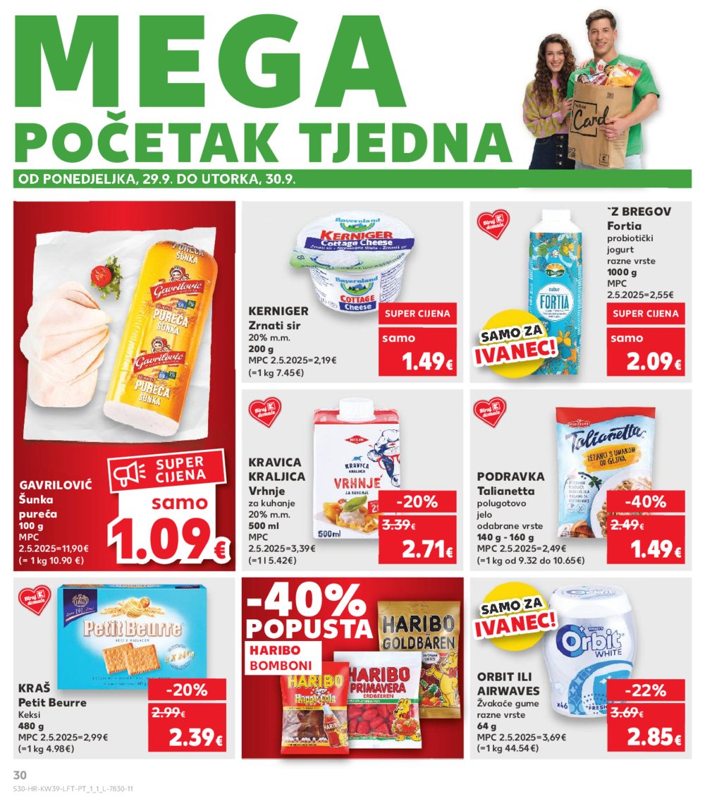 Kaufland katalog Akcija 24.09. - 30.09.2025. Ivanec
