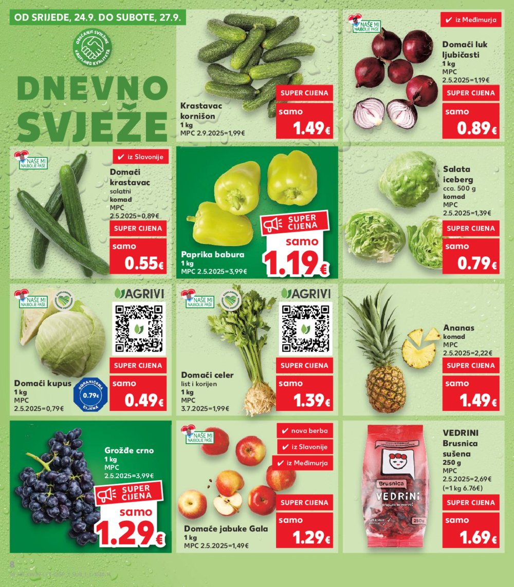 Kaufland katalog Akcija 24.09. - 30.09.2025. Ivanec