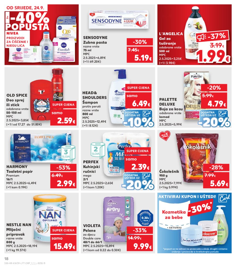 Kaufland katalog Akcija 24.09. - 30.09.2025. Odabrane poslovnice