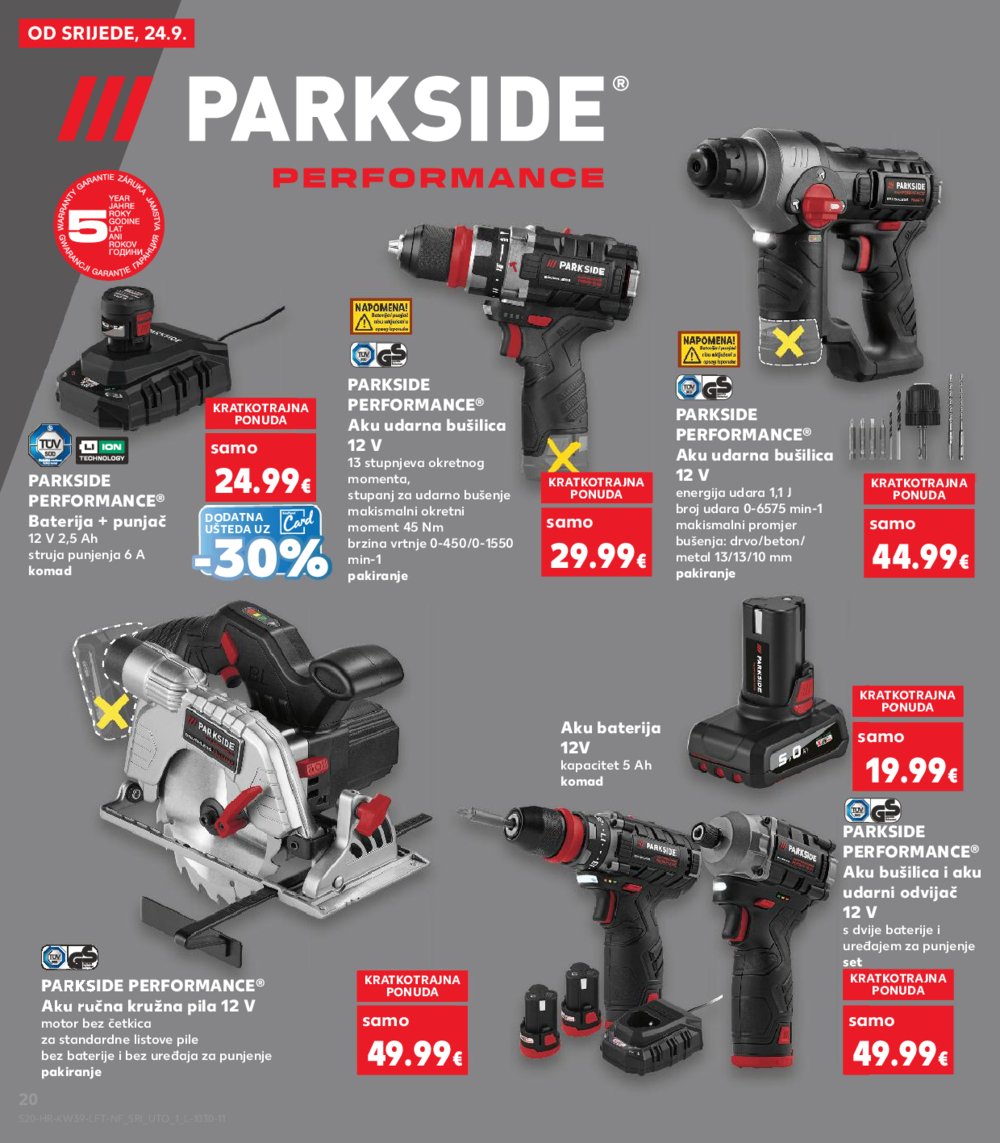 Kaufland katalog Akcija 24.09. - 30.09.2025. Odabrane poslovnice