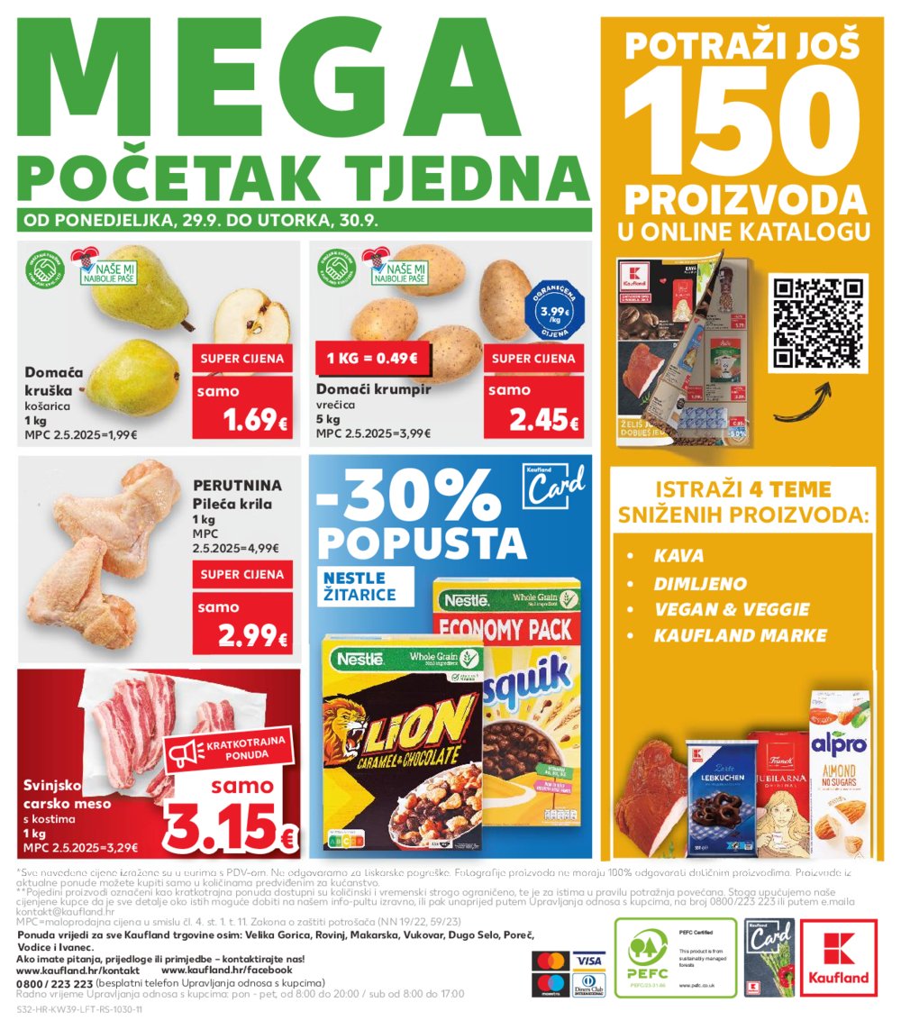 Kaufland katalog Akcija 24.09. - 30.09.2025. Odabrane poslovnice