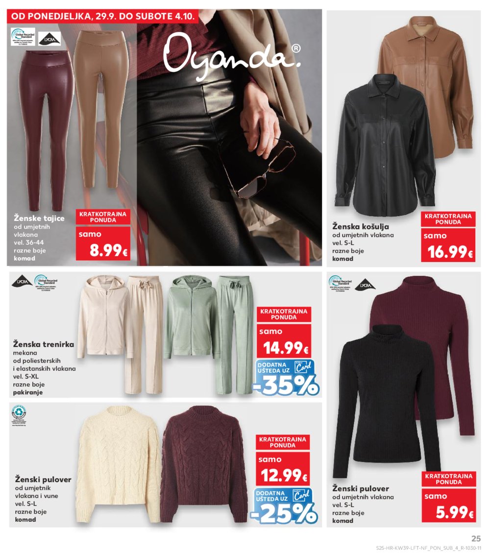Kaufland katalog Akcija 24.09. - 30.09.2025. VG, Po, Ro, Vo, Vu, DS, Ma