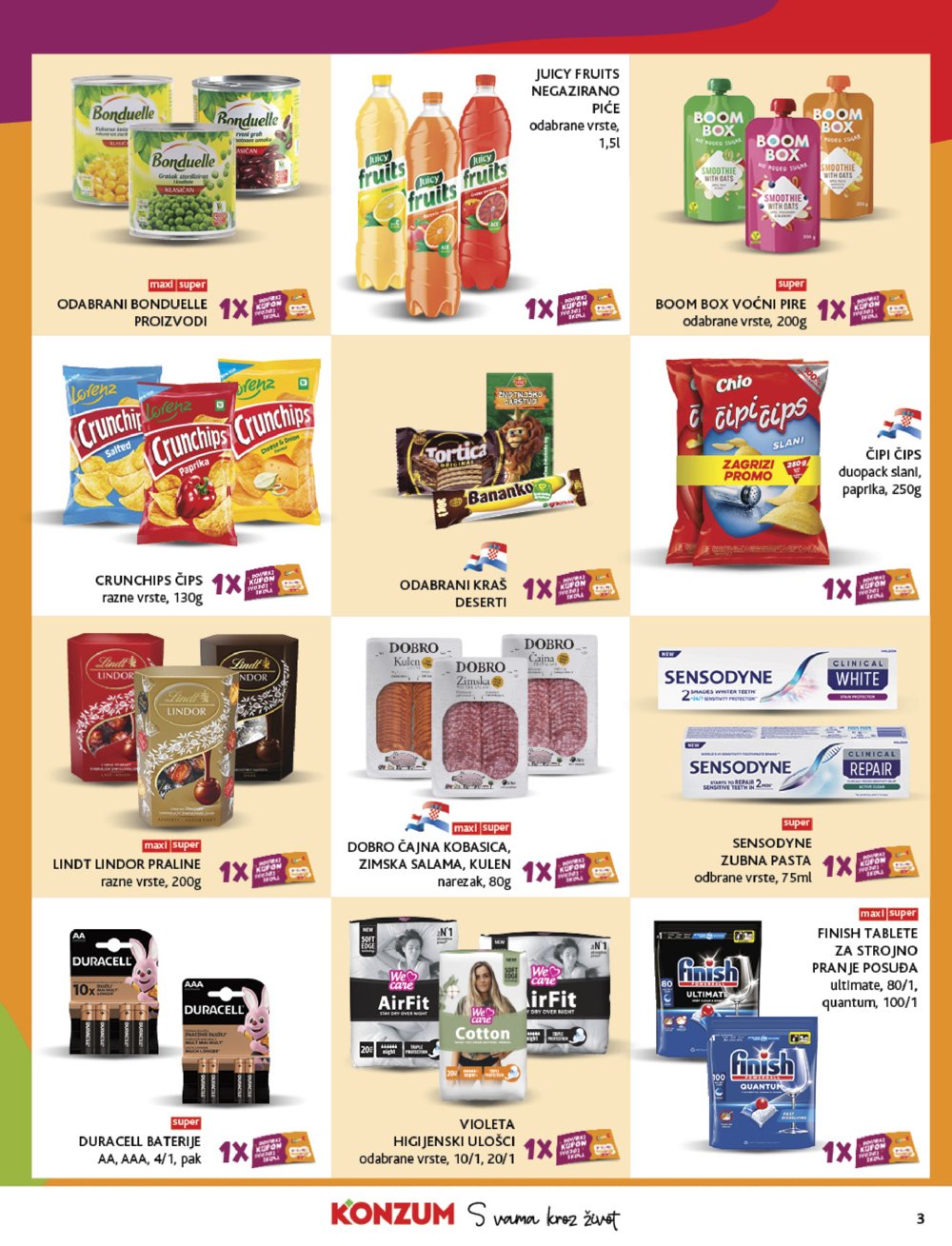 Konzum katalog Akcija 01.10. - 07.10.2025.