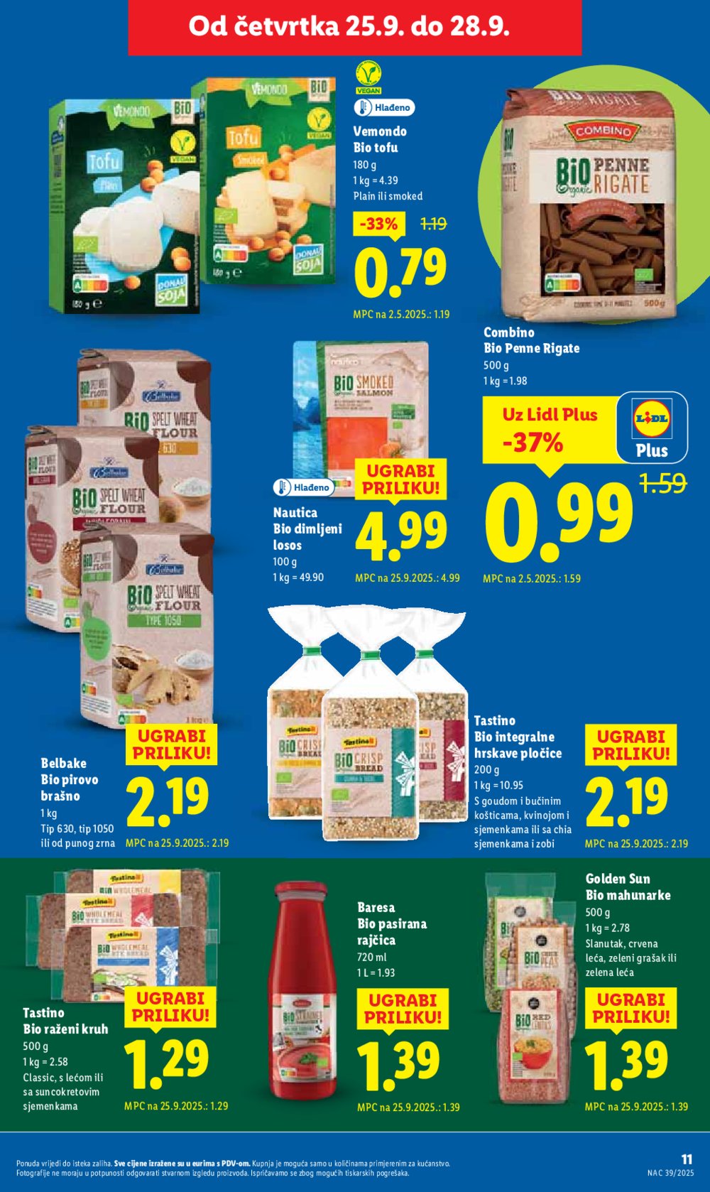 Lidl katalog Ponuda od četvrtka 25.09. - 28.09.2025.