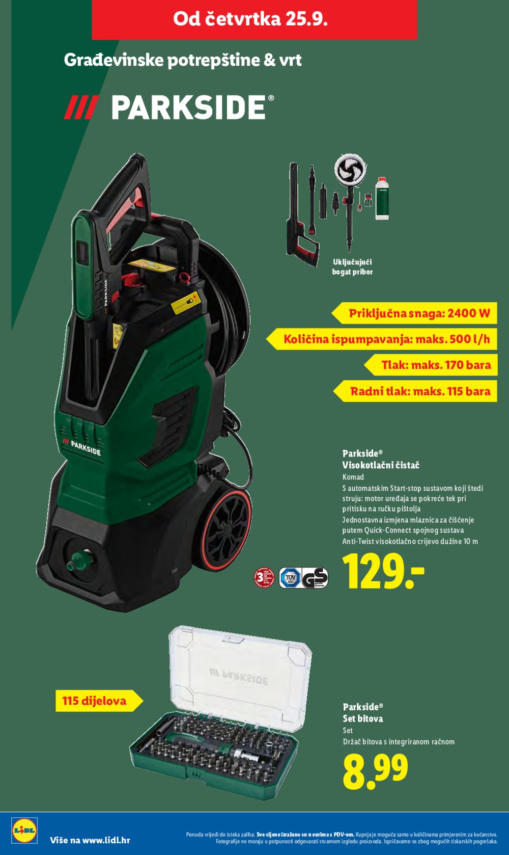 Lidl katalog Ponuda od četvrtka 25.09. - 28.09.2025.