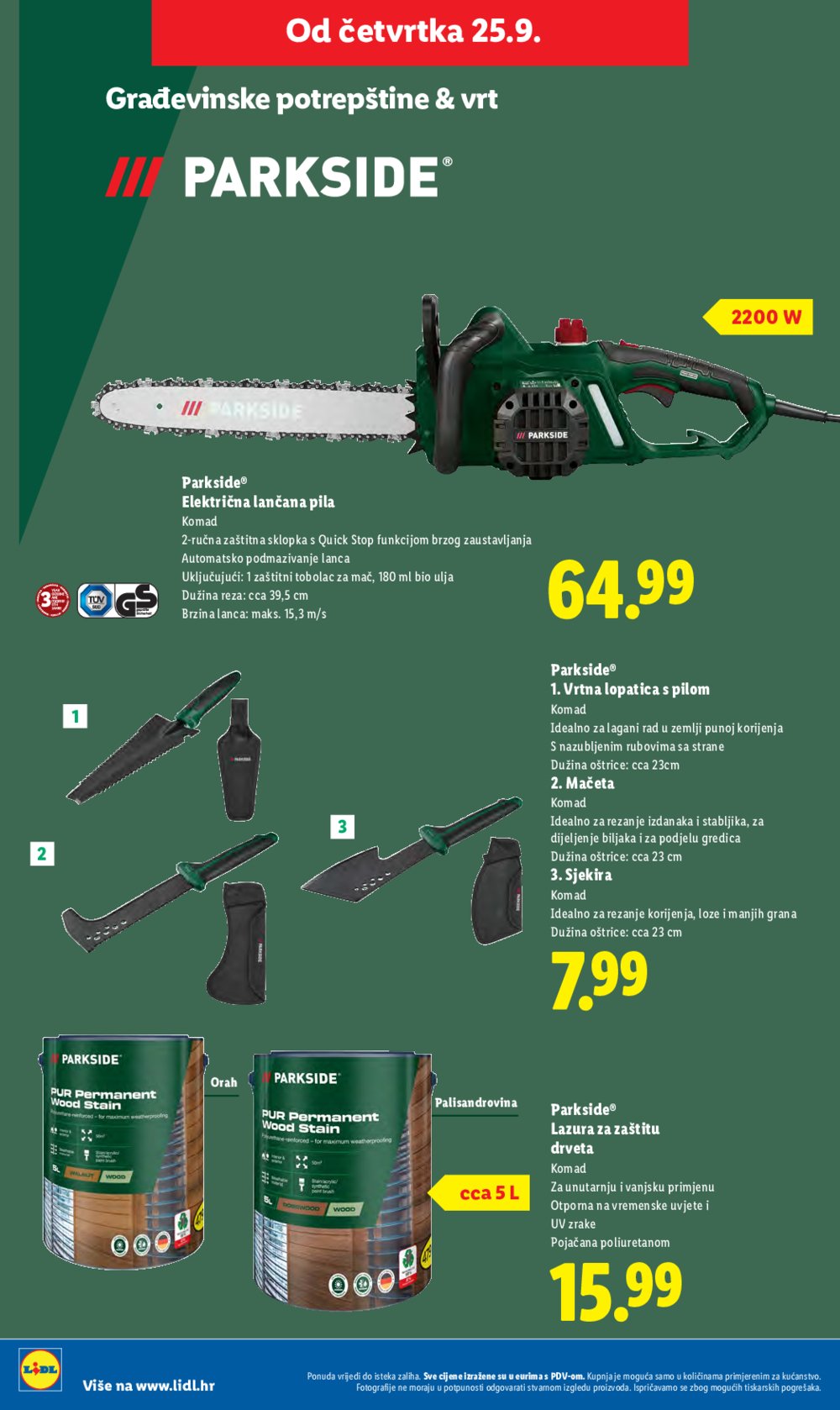 Lidl katalog Ponuda od četvrtka 25.09. - 28.09.2025.