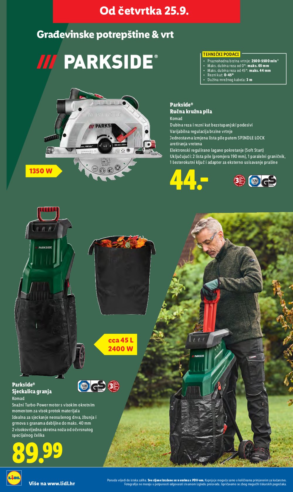 Lidl katalog Ponuda od četvrtka 25.09. - 28.09.2025.