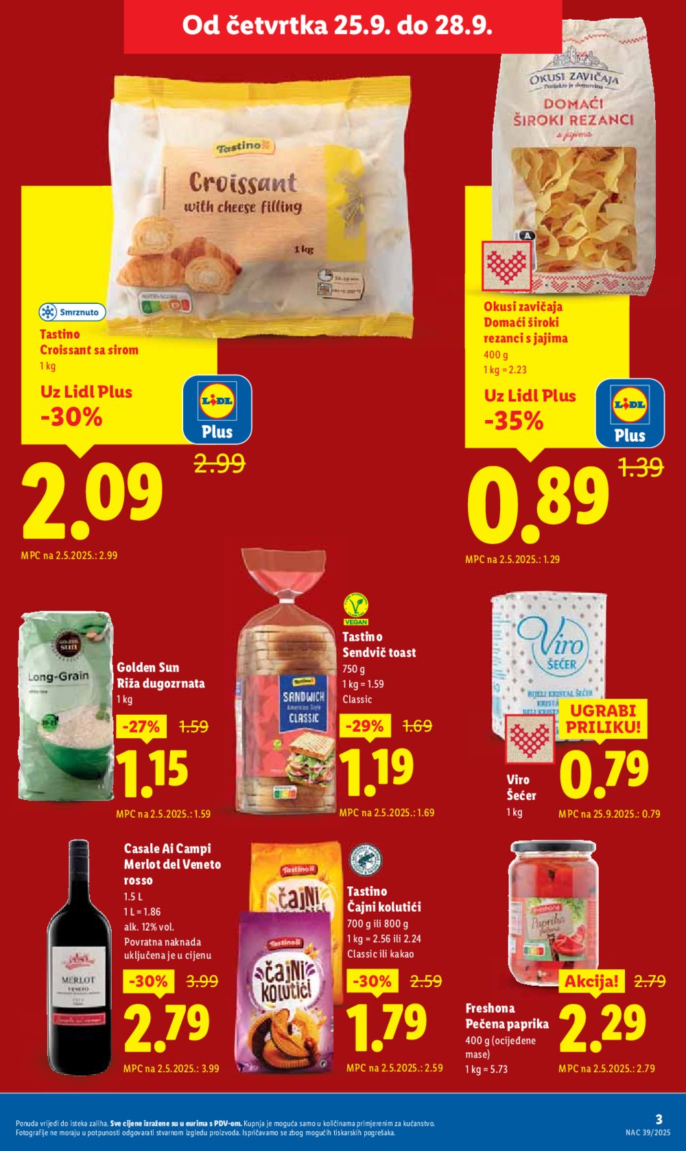 Lidl katalog Ponuda od četvrtka 25.09. - 28.09.2025.