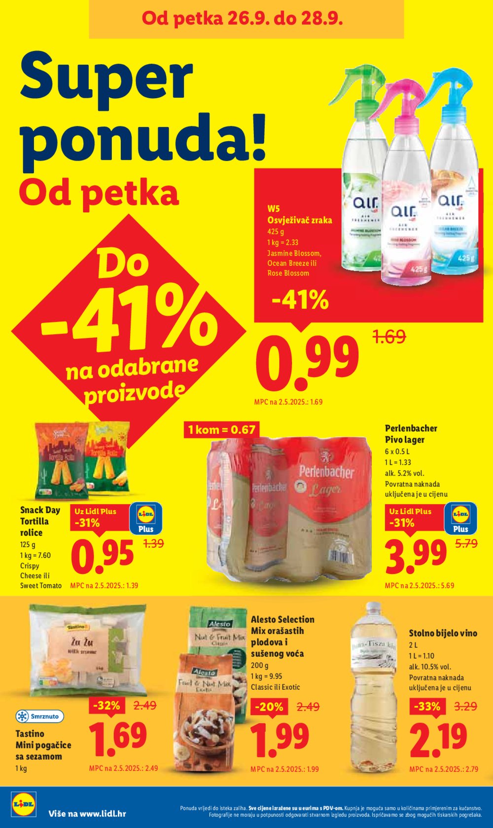 Lidl katalog Ponuda od četvrtka 25.09. - 28.09.2025.