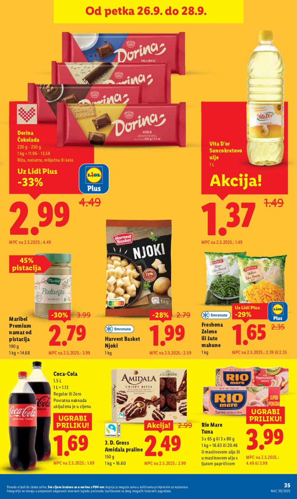 Lidl katalog Ponuda od četvrtka 25.09. - 28.09.2025.