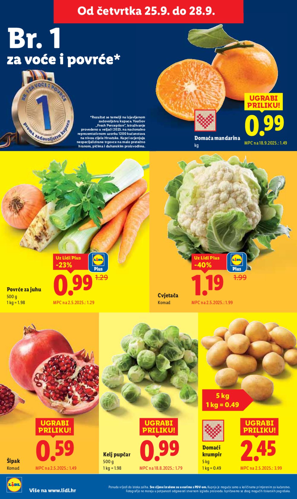 Lidl katalog Ponuda od četvrtka 25.09. - 28.09.2025.