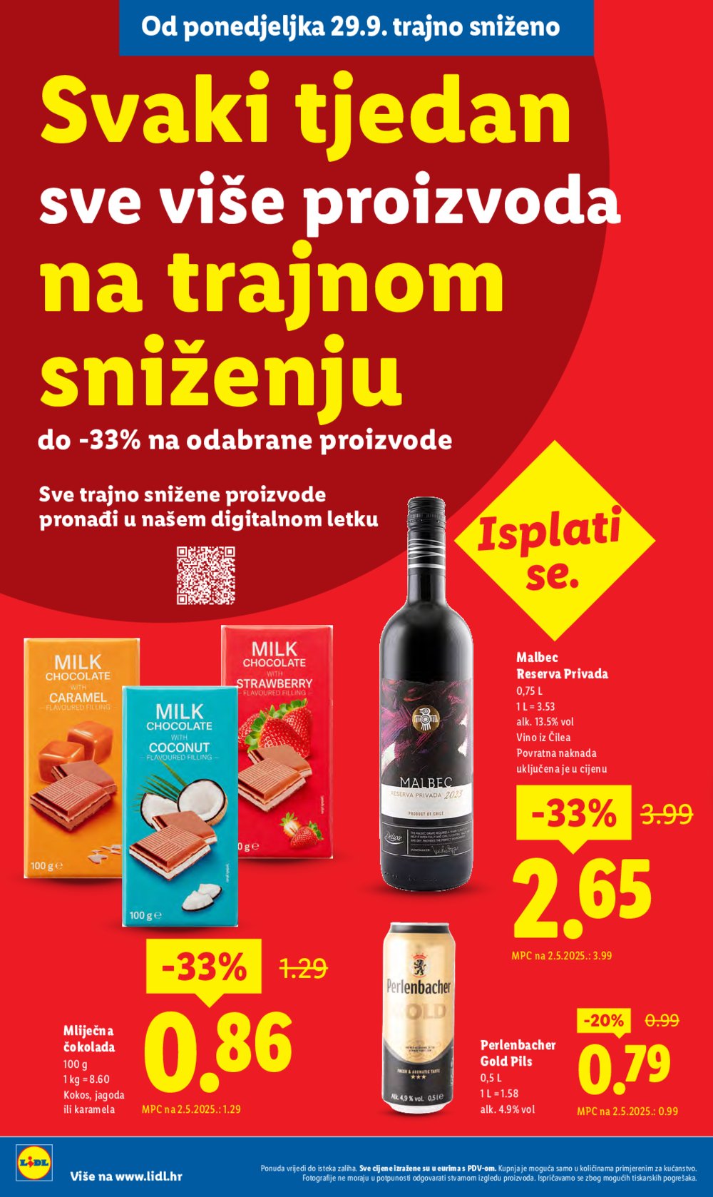 Lidl katalog Super ponuda od ponedjeljka 29.09. - 05.10.2025.