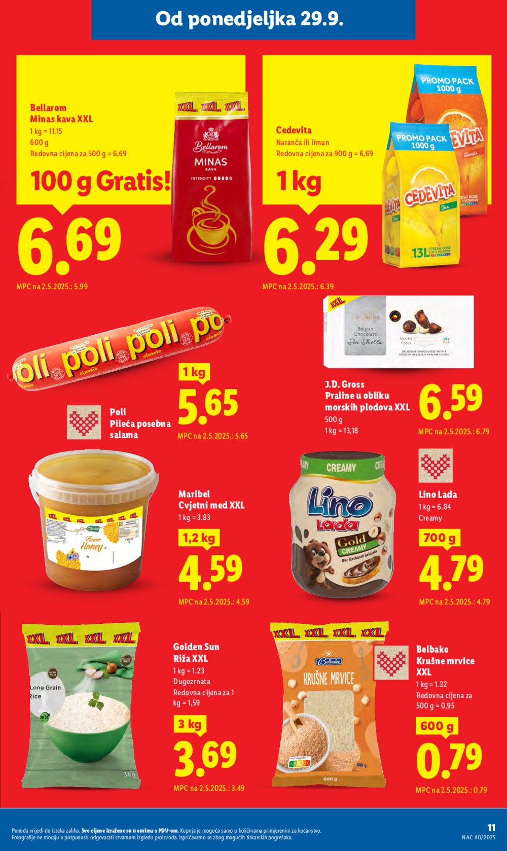 Lidl katalog Super ponuda od ponedjeljka 29.09. - 05.10.2025.