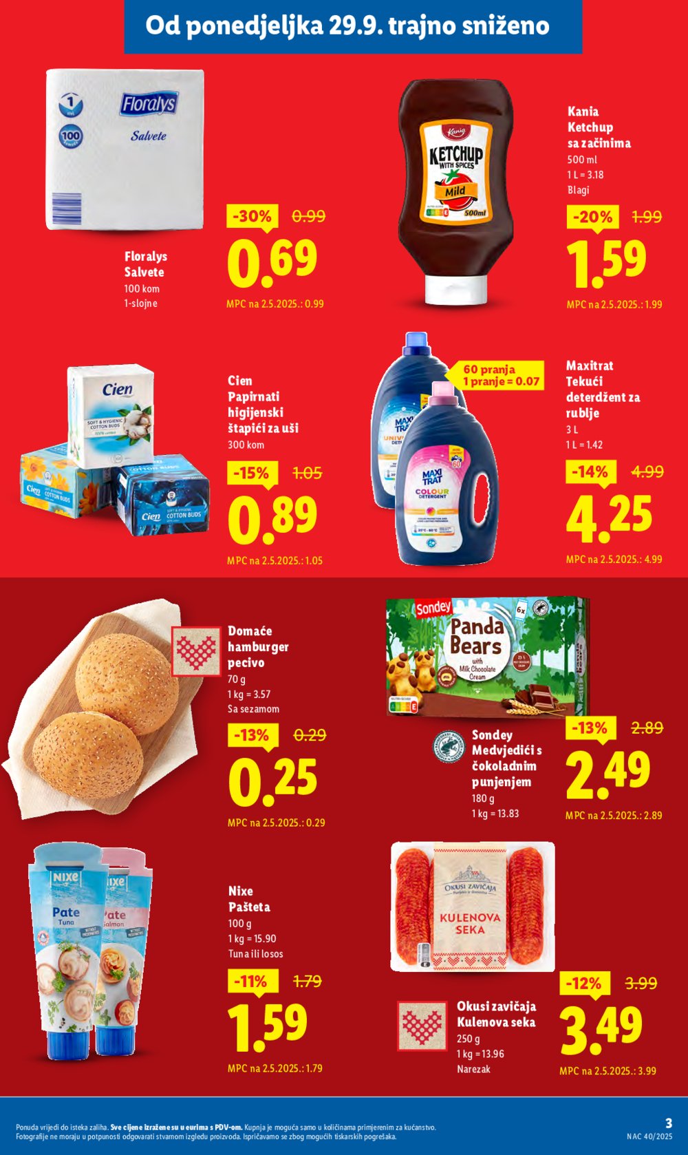 Lidl katalog Super ponuda od ponedjeljka 29.09. - 05.10.2025.