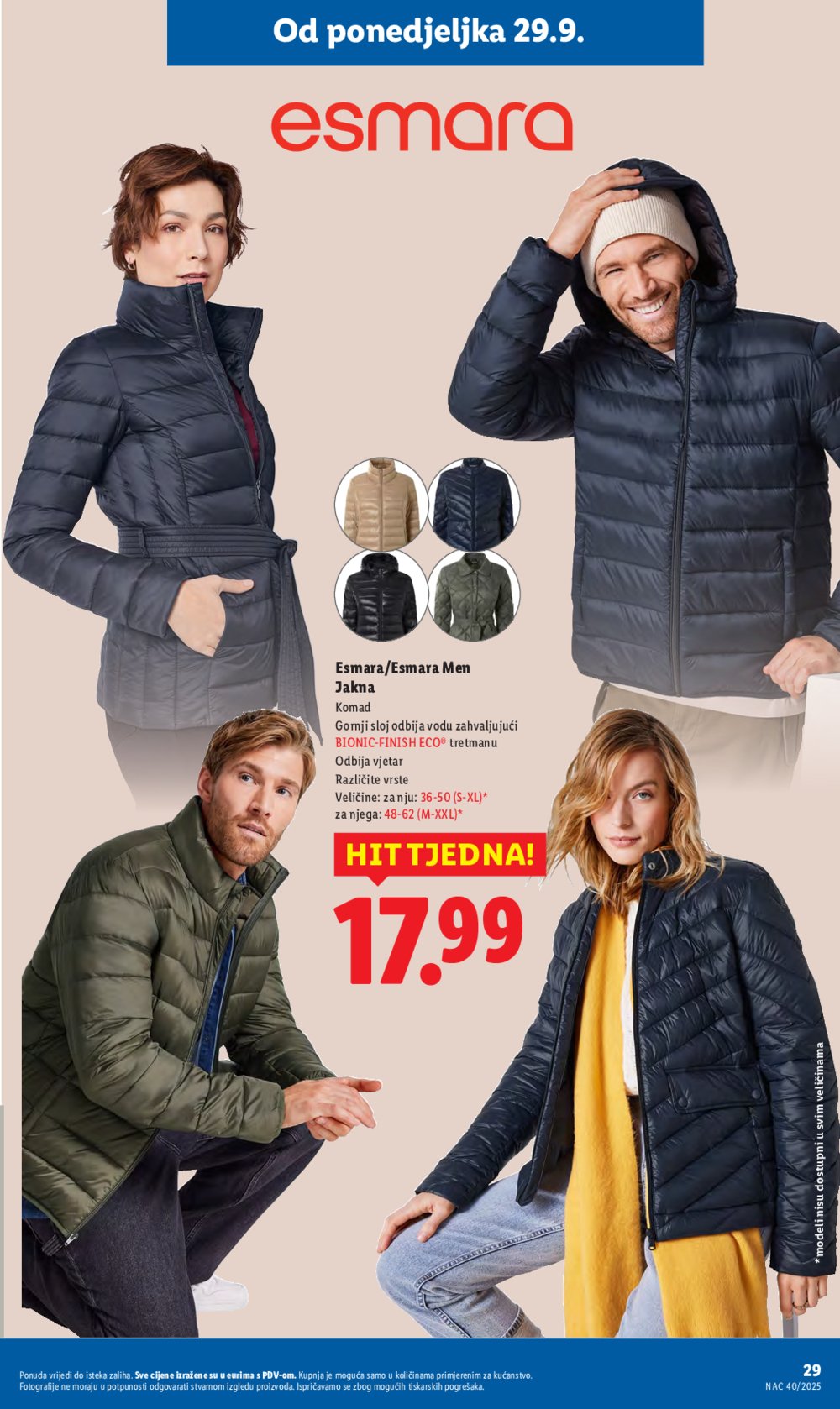 Lidl katalog Super ponuda od ponedjeljka 29.09. - 05.10.2025.