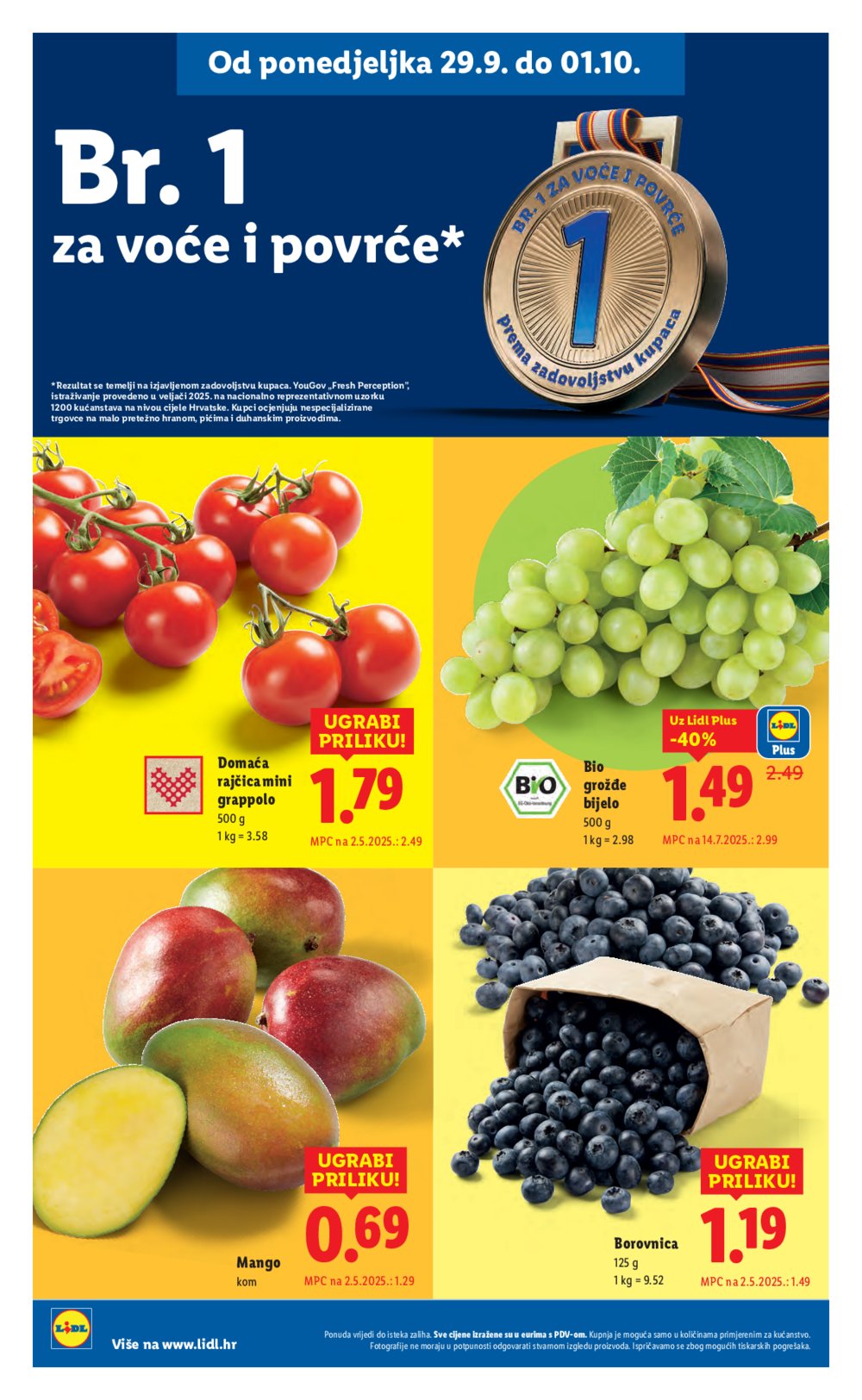 Lidl katalog Super ponuda od ponedjeljka 29.09. - 05.10.2025.