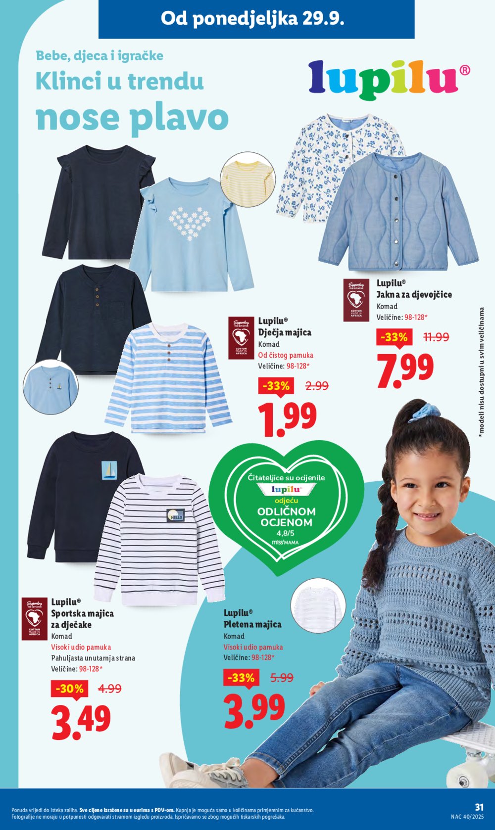 Lidl katalog Super ponuda od ponedjeljka 29.09. - 05.10.2025.
