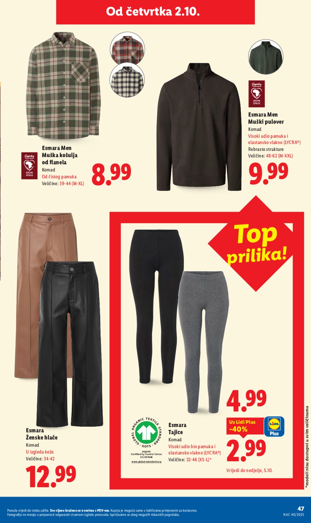 Lidl katalog Super ponuda od ponedjeljka 29.09. - 05.10.2025.
