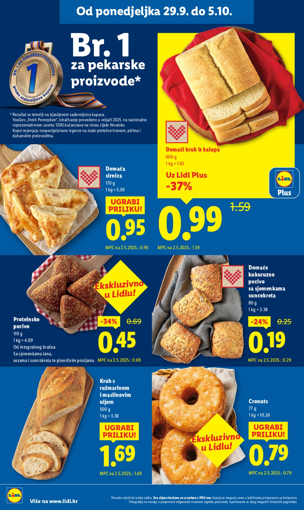 Lidl katalog Super ponuda od ponedjeljka 29.09. - 05.10.2025.