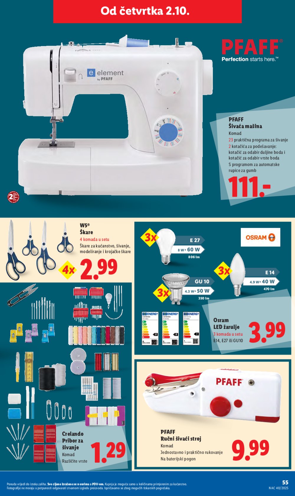 Lidl katalog Super ponuda od ponedjeljka 29.09. - 05.10.2025.