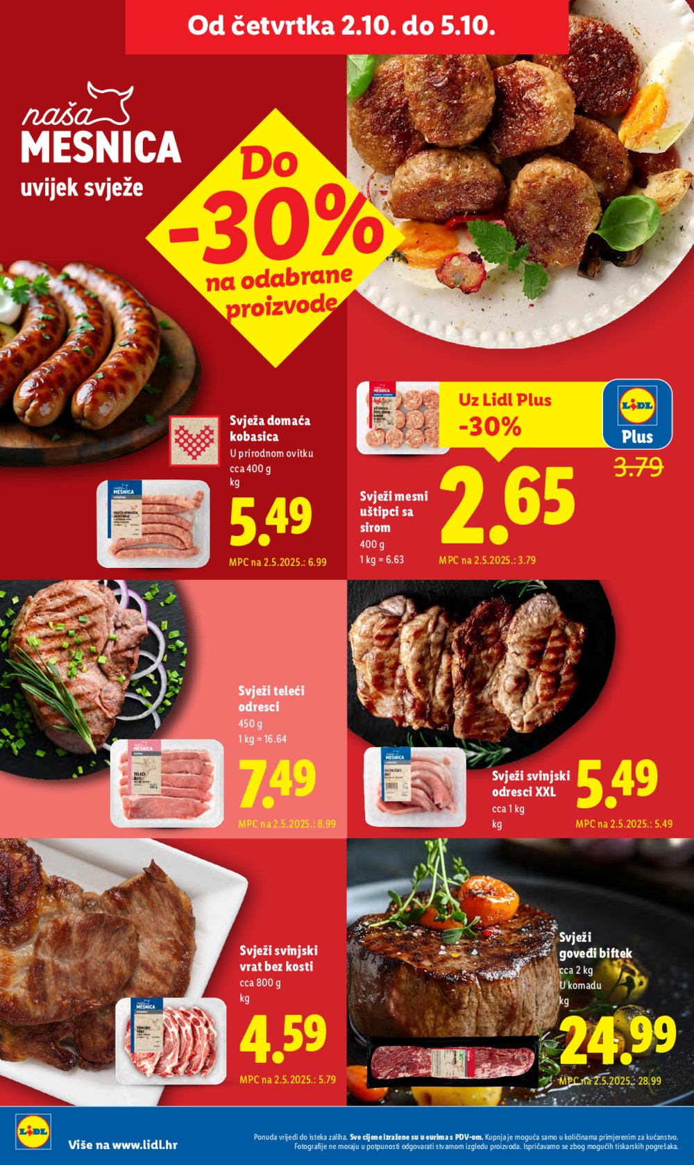 Lidl katalog Super ponuda od ponedjeljka 29.09. - 05.10.2025.