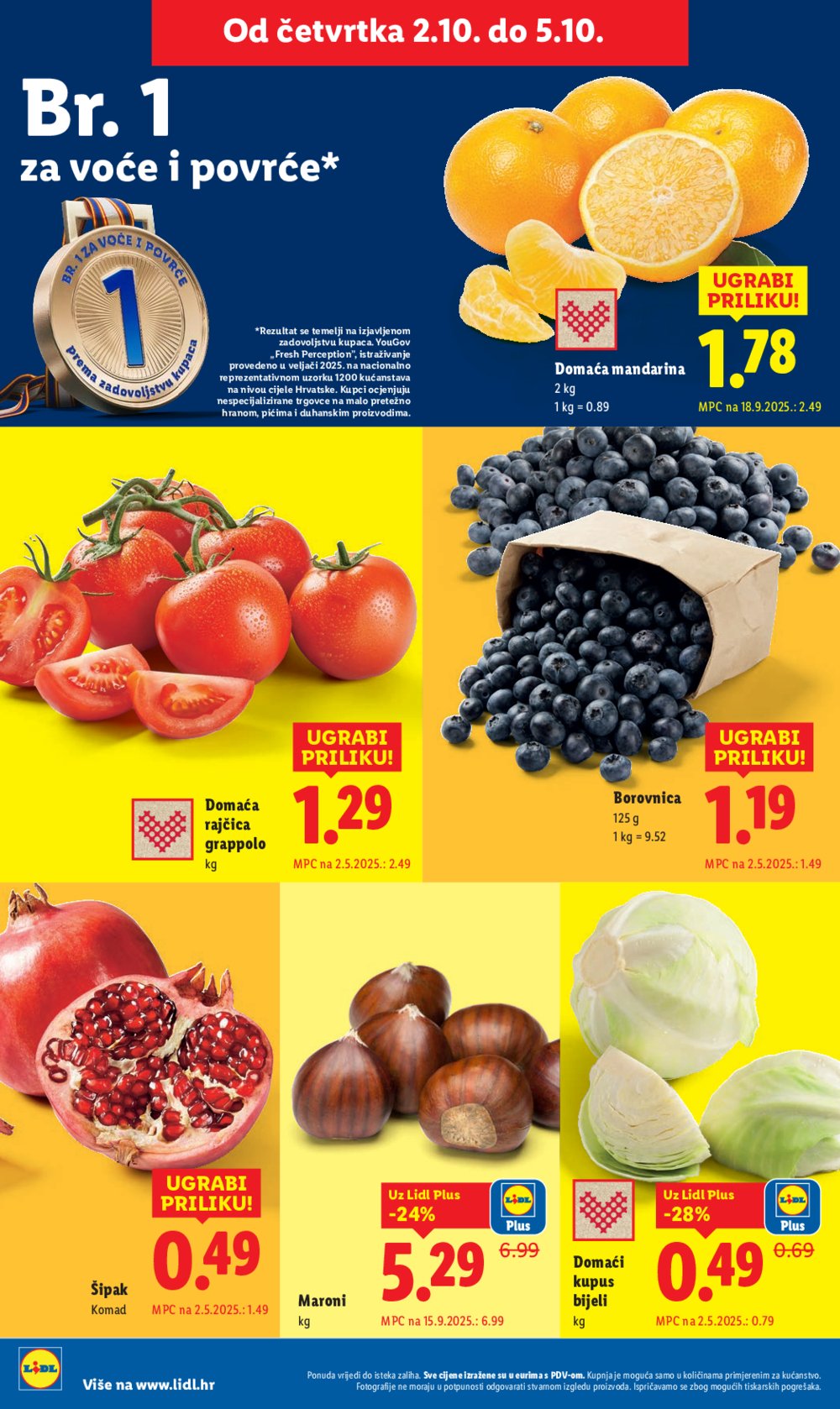 Lidl katalog Super ponuda od ponedjeljka 29.09. - 05.10.2025.
