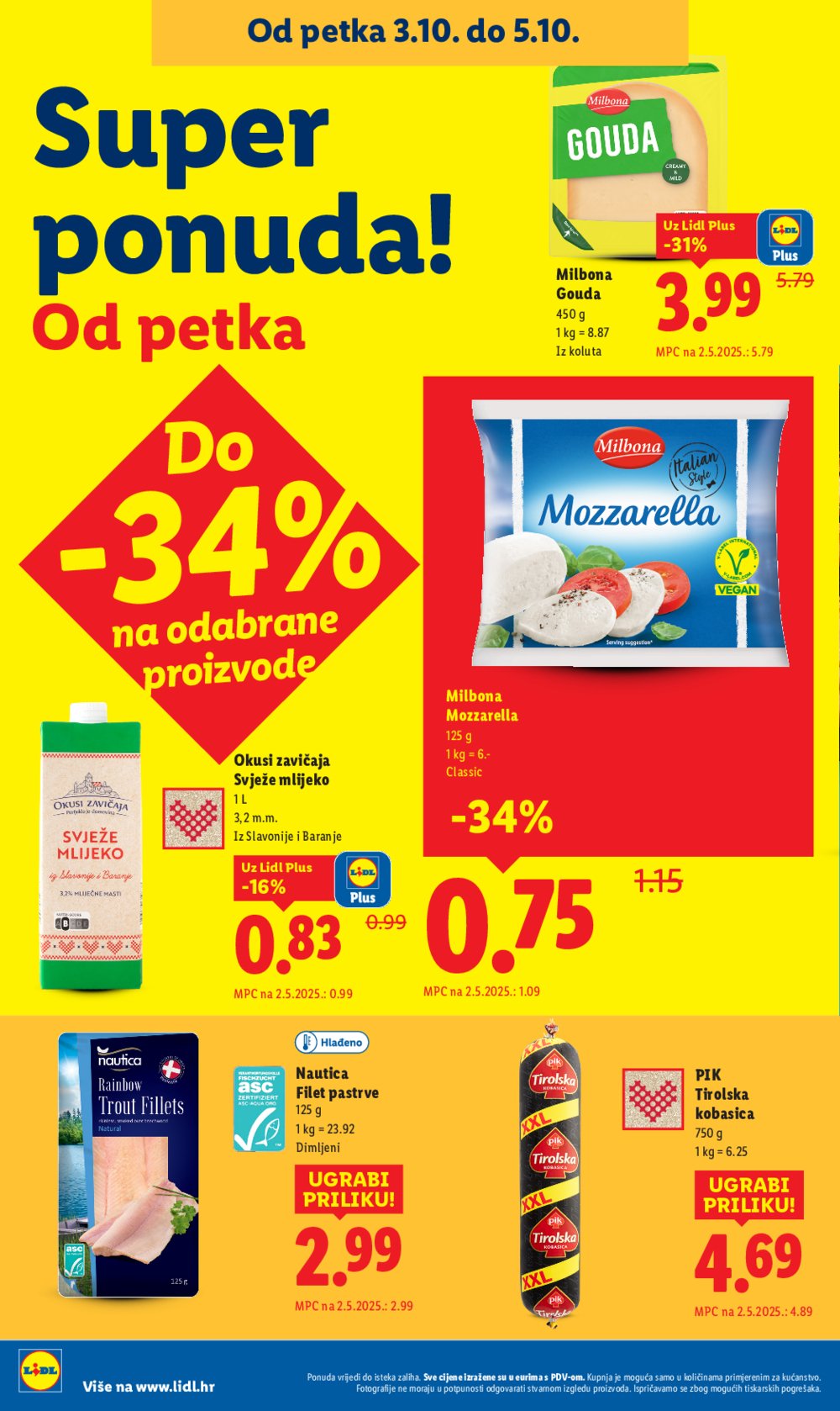 Lidl katalog Super ponuda od ponedjeljka 29.09. - 05.10.2025.