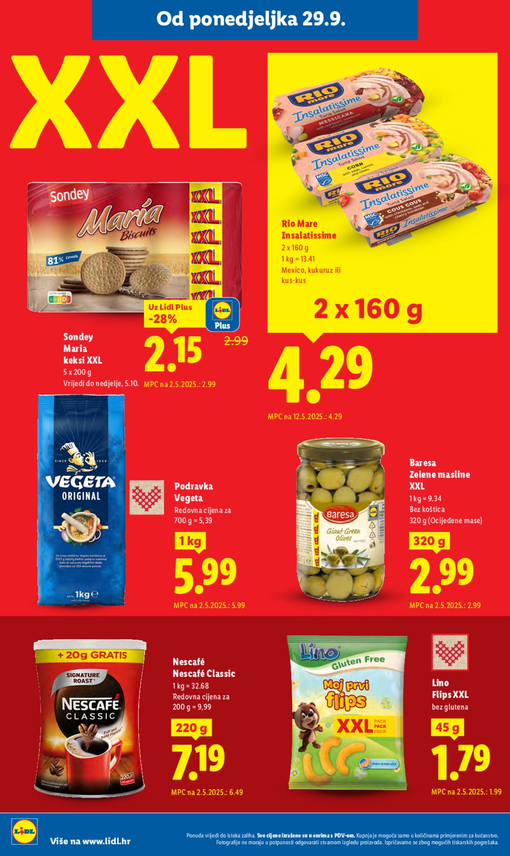 Lidl katalog Super ponuda od ponedjeljka 29.09. - 05.10.2025.