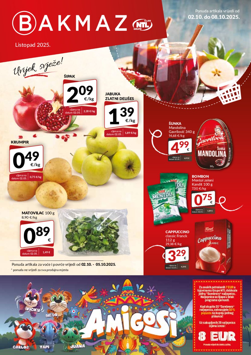 Bakmaz katalog Akcija 02.10. - 08.10.2025.