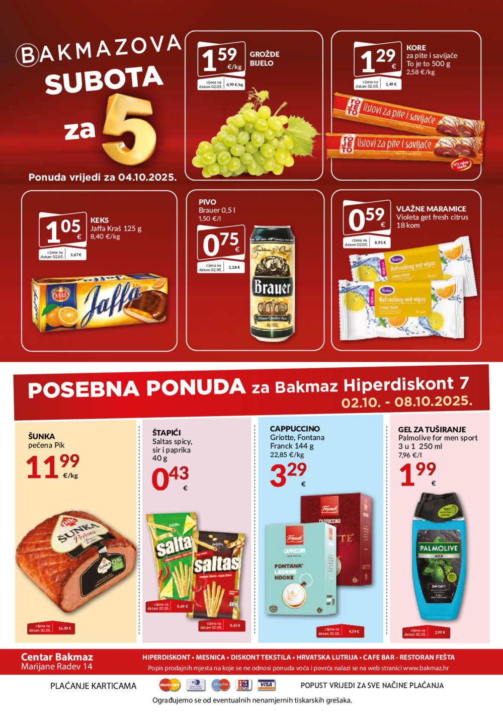 Bakmaz katalog Akcija 02.10. - 08.10.2025.