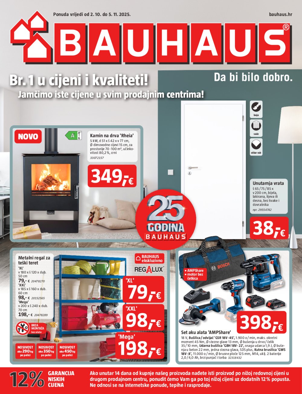 Bauhaus katalog Akcija 02.10. - 05.11.2025.
